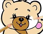 Back to School: Cute Bear Coloring