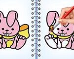 Coloring Bunny Book